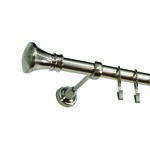 Karnisz pojedynczy ZEUS Ø25, 160 cm colloseumnikiel