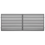 Brama dwuskrzydłowa Dorian ocynk antracyt struktura 400 x 154 cm Polbram