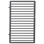 Furtka Leon ocynk antracyt struktura 90 x 150 cm lewa Polbram