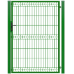 Furtka 3D ocynk zielony 100 x 150 cm komplet prawa Polbram