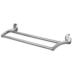 Wieszak kąpielowy podwójny 610 mm Emotion chrom/satyn, nikiel