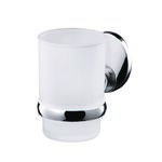 Szklanka z podstawką Emotion chrom/satyn, nikiel