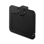 Uchwyt na papier z klapką Futura Black czarny