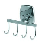 Wieszak 4-hakowy Oregon chrom