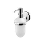 Dozownik mydła z uchwytem Sensation chrom/satyn, nikiel