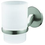 Szklanka z podstawką Virginia Bf satyn/nikiel