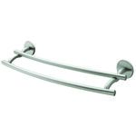 Wieszak kąpielowy 2 x 610 Virginia Bf satyn/nikiel