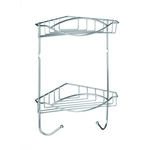 Półka narożna podwójna Niagara chrom