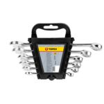 Klucz płasko - oczkowy 8 - 17 mm, zestaw 6 sztuk TOPEX