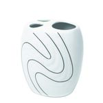 Pojemnik na szczoteczki Wave biały