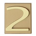 Cyfra "2" INV złota