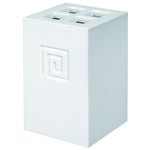 Pojemnik na szczoteczki Meander biały