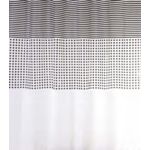 Zasłonka Peva Malta 200 x 180 cm czarno-biały