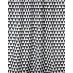 Zasłonka Txt Plain 180 x 200 cm czarno-biały