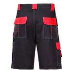 Spodenki ochronne krótkie LAHTI PRO czarno-czerwone 2XL
