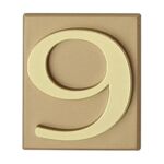 Cyfra "9" INV złota