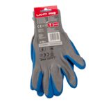 Rękawice ochronne lateks LAHTI PRO niebiesko-szare 7