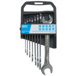 Klucze płaskie MEGA 8 sztuk, (6x7-20x22 mm)