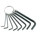 Klucze imbusowe MEGA (2-14 mm) komplet 12 sztuk, na kółku