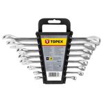Klucz płasko - oczkowy 6 - 19 mm, zestaw 8 sztuk TOPEX