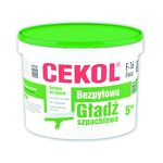 Bezpyłowa gładź szpachlowa F-16 Finisz 5 kg CEKOL 