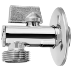 Zawór kulowy odcinający z filtrem, z metalowym pokrętłem do baterii, dolnopłuka lub pralki 1/2" x 1/2" Invena 