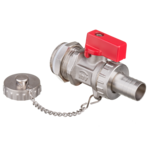 Zawór kulowy spustowy z końcówką na wąż z zaślepką 3/4" Invena 