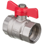 Zawór kulowy z pokrętłem motylkowym 1" GW Invena 