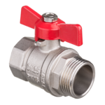 Zawór kulowy z pokrętłem motylkowym 1" GW/GZ Invena 