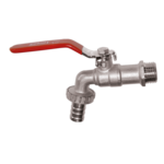 Kran czerpalny kulowy ze złączką do węża 3/4" x 1" Invena 