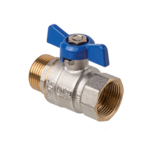 Zawór kulowy typ ciężki z pokrętłem motylkowym 1/2" GW/GZ Invena Prov 