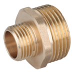 Nypel mosiężny redukcyjny 3/8"x1/2" Invena 