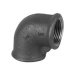 Kolano czarne Atusa nakrętne 90 typ A1 1" GW Invena 