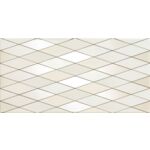 Dekor ścienny Biel diamond 22,3 x 44,8 gat.1 Tubądzin