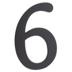 Cyfra aluminiowa "6/9" 190 mm grafit