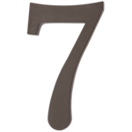 Cyfra plastikowa "7" brązowa 180 mm