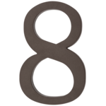 Cyfra plastikowa "8" brązowa 180 mm