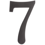 Cyfra plastikowa "7" czarna 180 mm