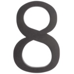 Cyfra plastikowa "8" czarna 180 mm
