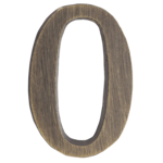 Cyfra "0" samoprzylepna patyna 50 mm