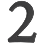 Cyfra "2" ZnAl grafit 50 mm