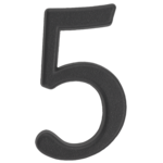 Cyfra "5" ZnAl grafit 50 mm