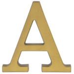 Litera plastikowa "A" złota 90 mm