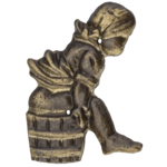 Oznaczenie WC damskie patyna