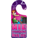 Oznaczenie "Nie przeszkadzać. Uczę sie! " 8 x 19 zawieszka