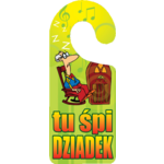 Oznaczenie "Tu śpi dziadek" 8 x 19 zawieszka