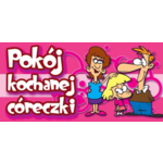 Oznaczenie "Pokój kochanej córeczki" 9 x 20