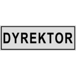 Oznaczenie "Dyrektor" 8 x 22