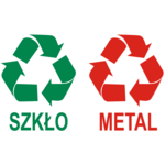 Oznaczenie "Szkło i Metal " 15 x 15 kpl.