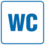 Oznaczenie ''WC" 14,8 x 14,8